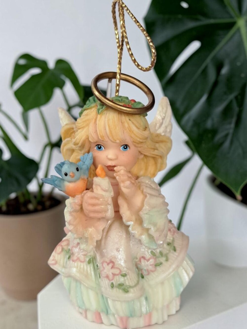 Wishing You The Light Of Faith Angel Ornament By Ashton-Drake 1996